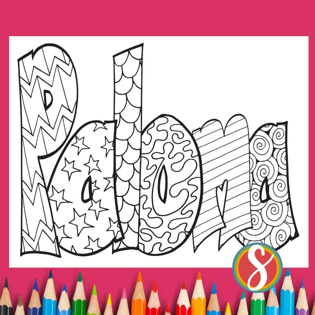 Free paloma coloring pages â stevie doodles