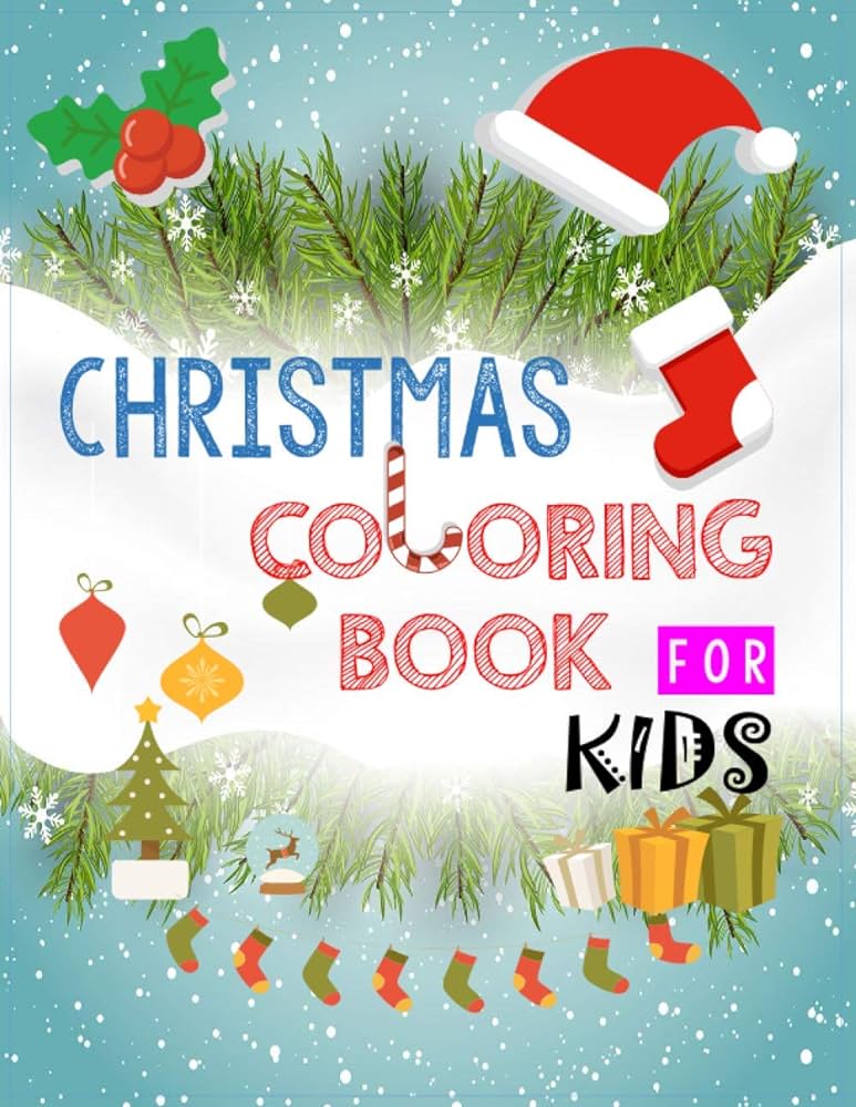 Christmas coloring book for kids edition paloma books