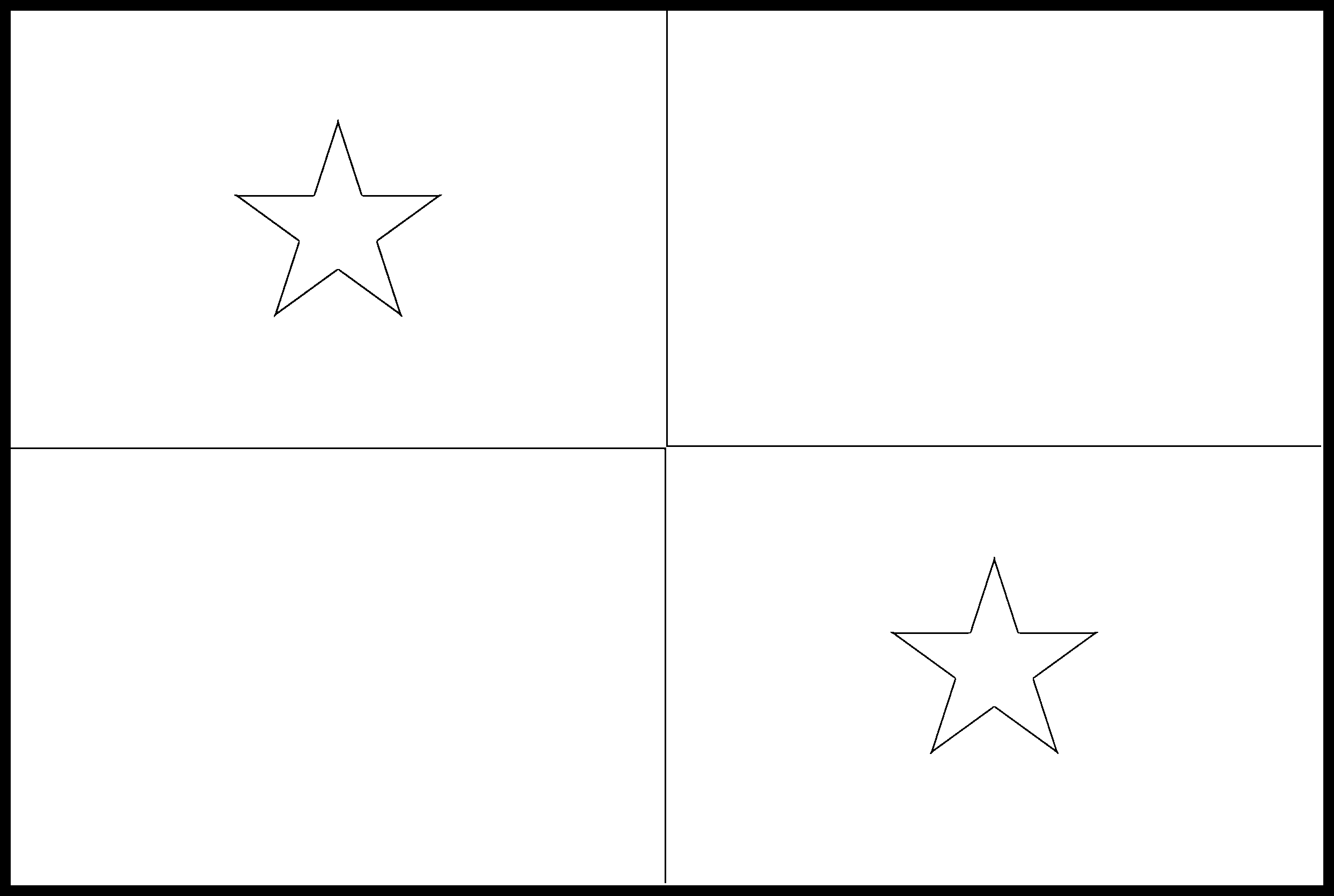 Panama flag colouring page â flags web