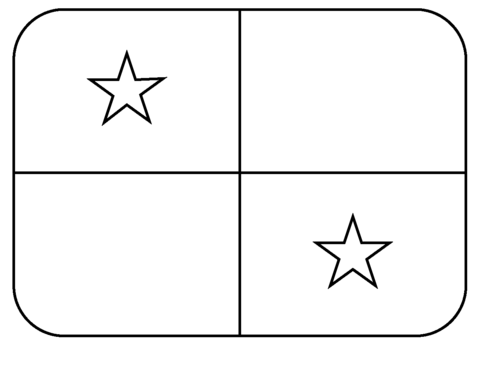 Flag of panama emoji coloring page free printable coloring pages