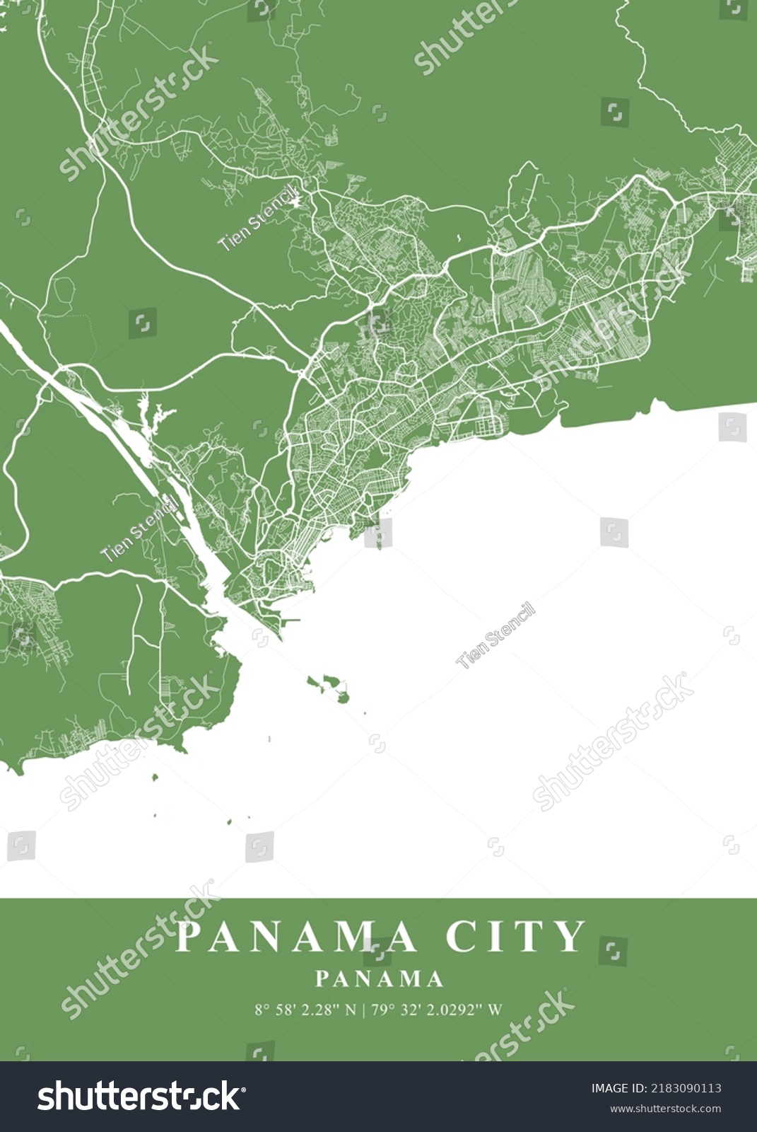 Panama city map images stock photos d objects vectors