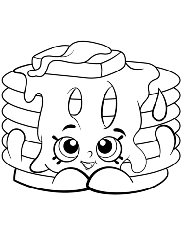 Pamela pancake shopkin coloring page free printable coloring pages