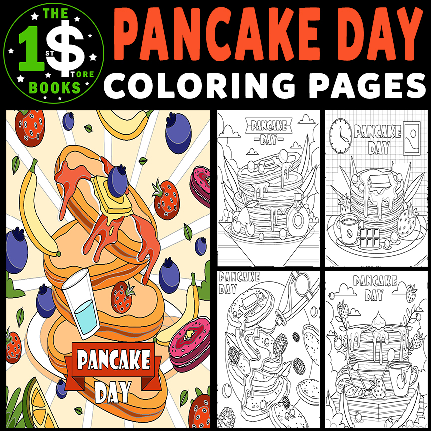 Happy pancake day coloring pages february holiday coloring sheets made by teachers