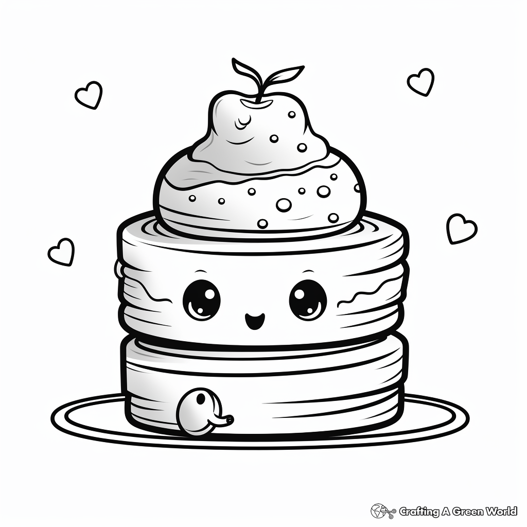 Cute food coloring pages