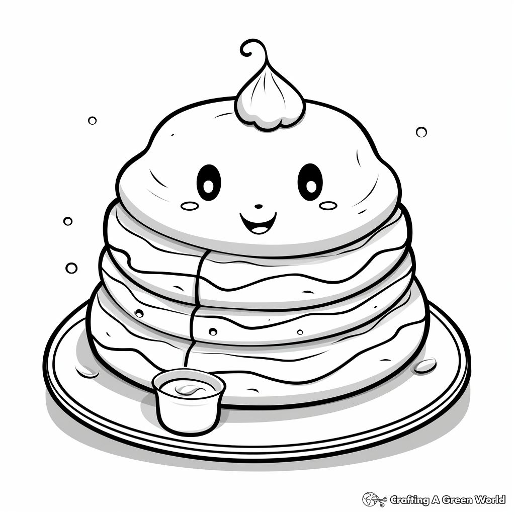 Cute food coloring pages