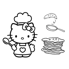 Wonderful pancake coloring pages for your little ones