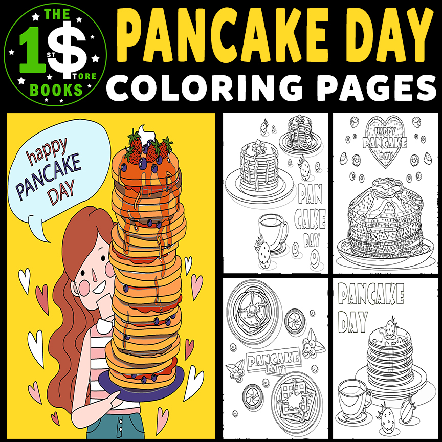 Happy pancake day coloring pages february holiday coloring sheets made by teachers