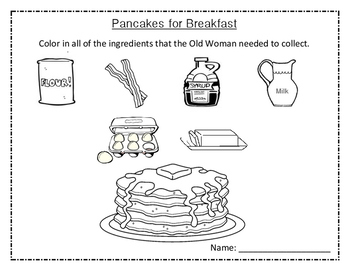 Pancake coloring tpt