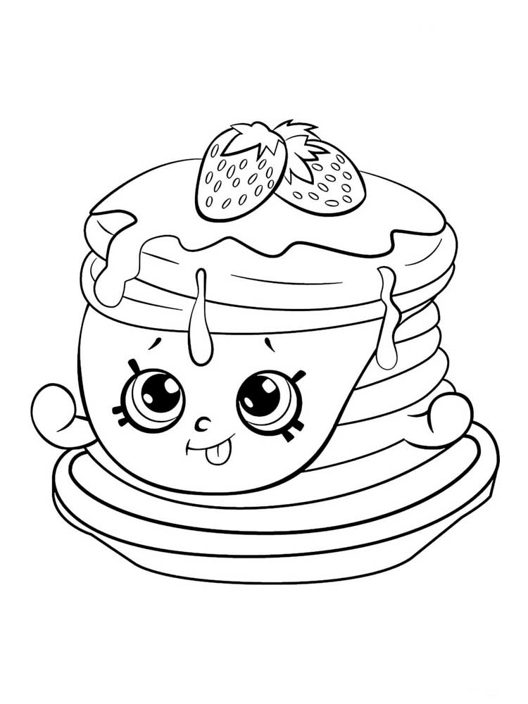 Breakfast coloring pages