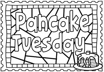 Pancake tuesday shrove tuesday abstract coloring pages by ponder and possible