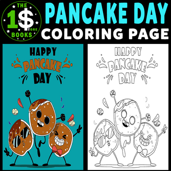 Pancake day coloring book bundle n