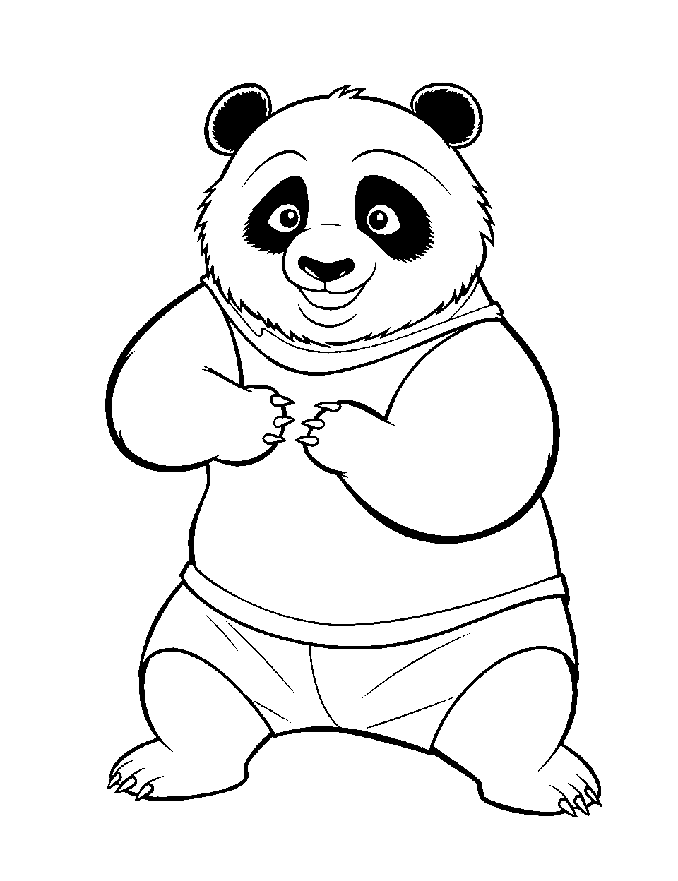 Panda coloring pages free printable sheets