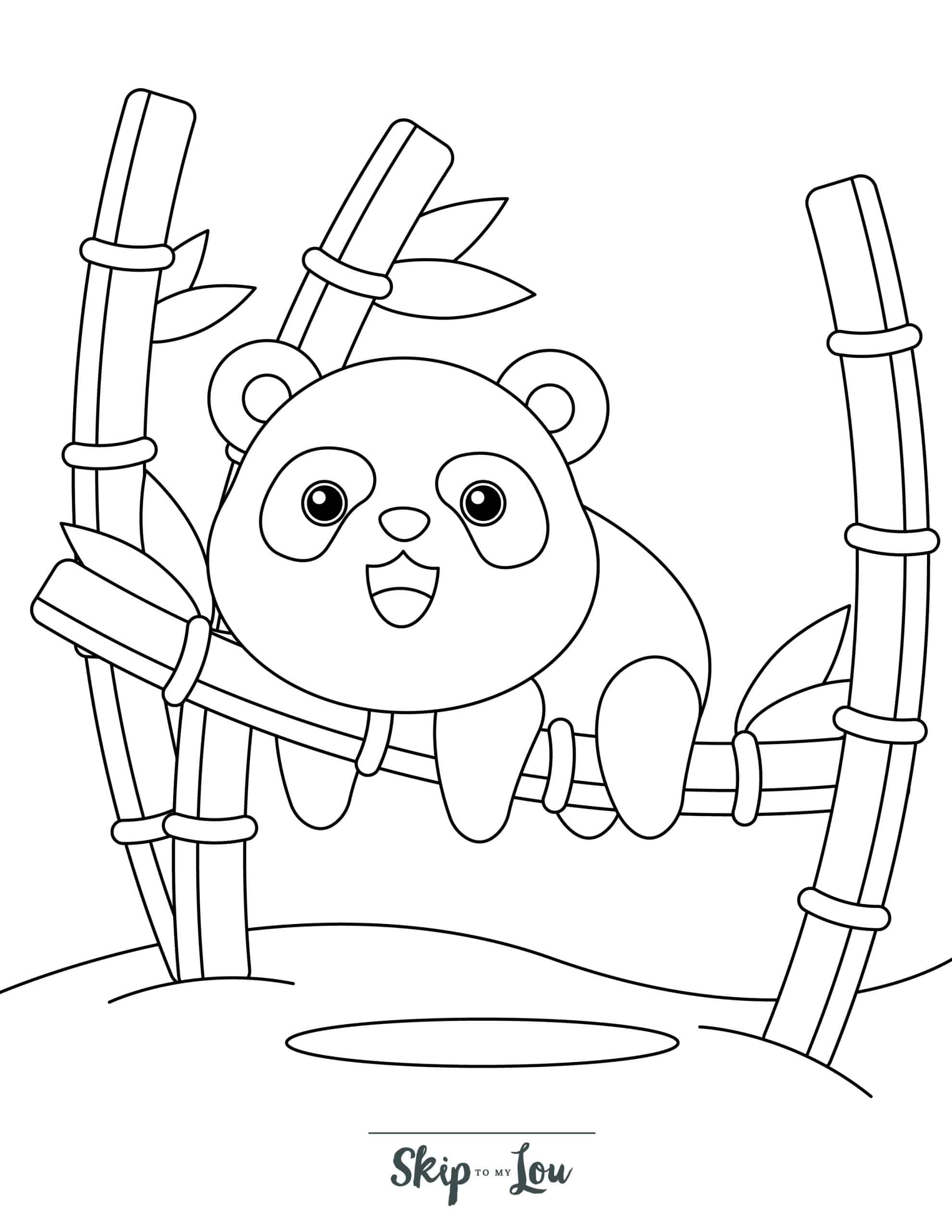 Free printable panda coloring pages for kids skip to my lou