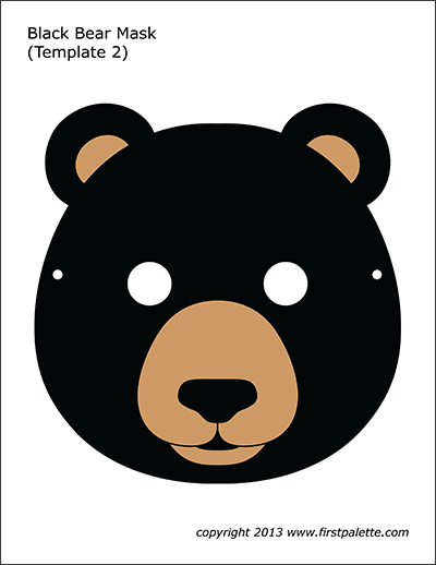 Panda mask free printable templates coloring pages bear mask bear crafts printable animal masks