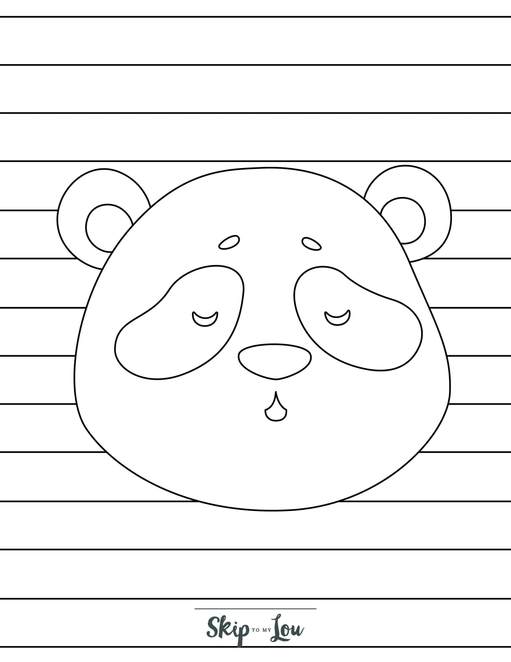 Free printable panda coloring pages for kids skip to my lou