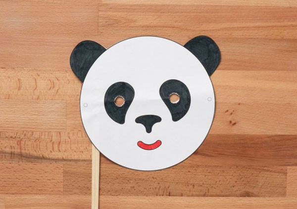 Make a panda mask panda cub club panda express