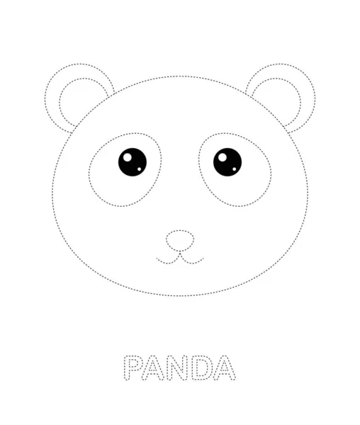 Panda coloring pages vector images