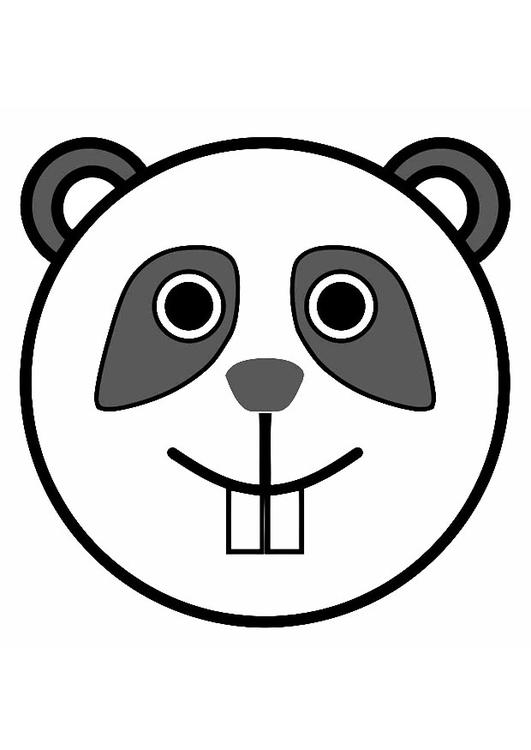 Coloring page panda