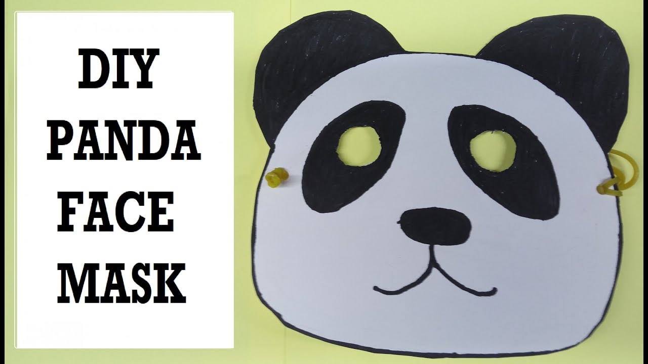 How to ake a panda face ask for kids siple easy