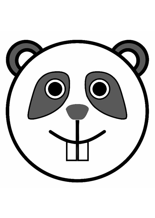 Coloring page panda