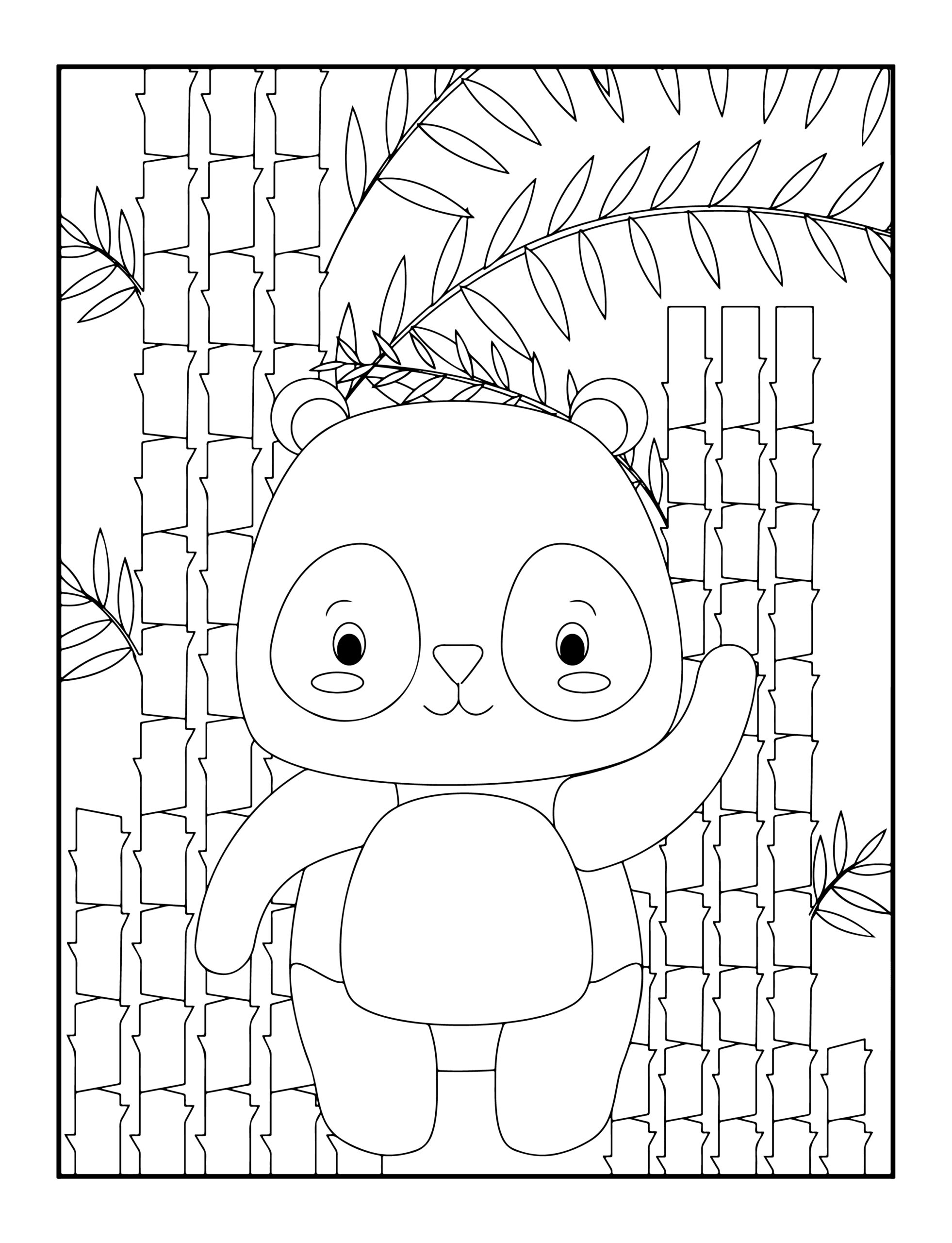 Cute and cuddly panda coloring pages for kids of all ages made by teachers