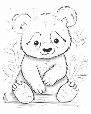 Printable pages panda pages