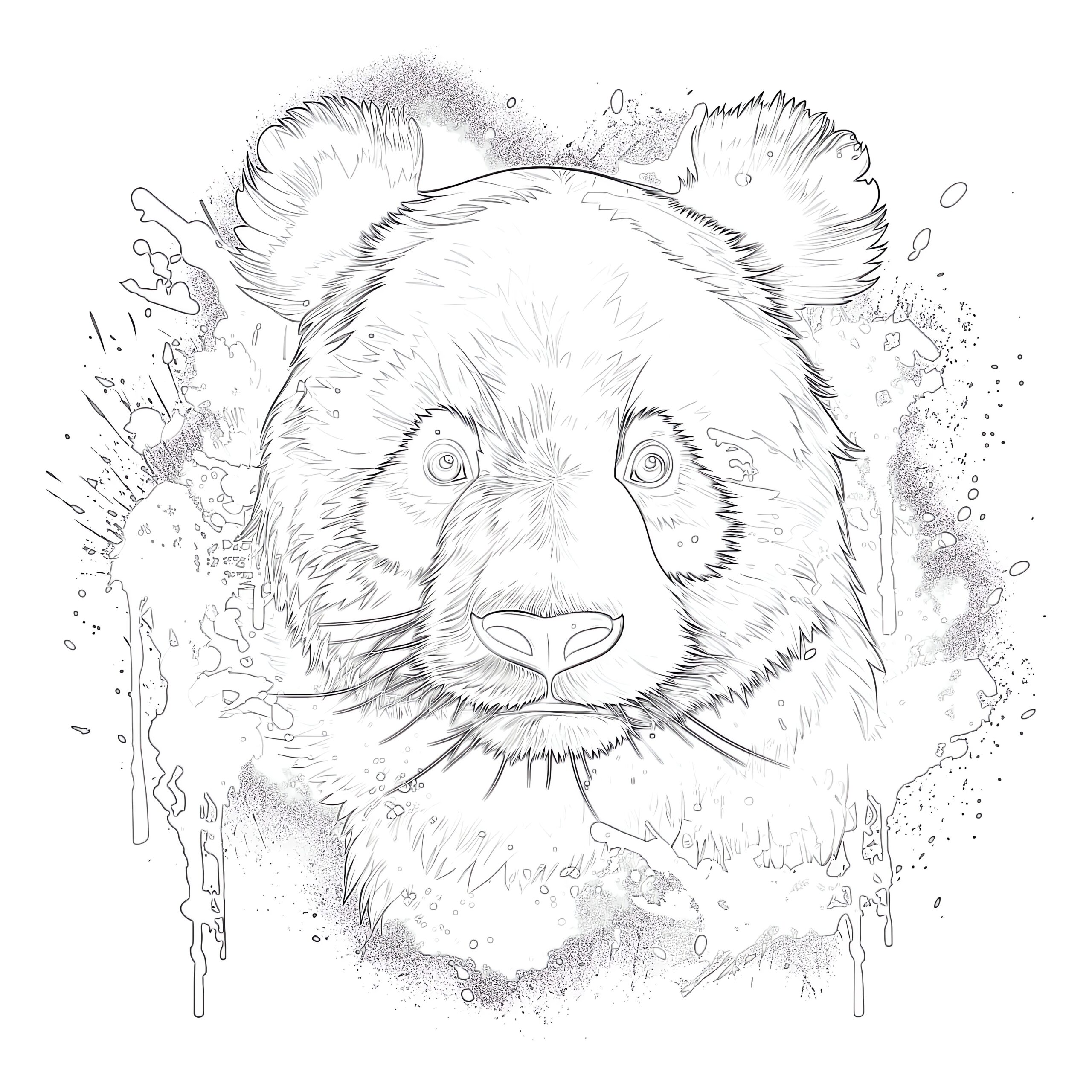 Panda coloring page coloring pages mimi panda