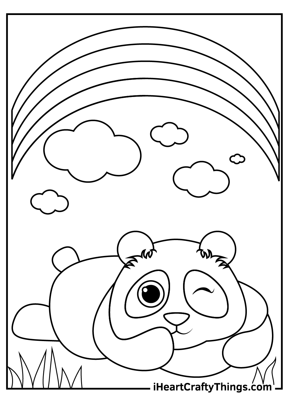 Giant panda coloring pages updated