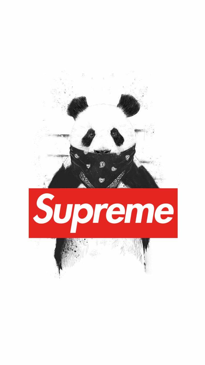 Supreme panda wallpapers