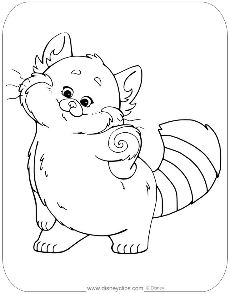 Turning red disney coloring pages panda coloring pages cartoon coloring pages