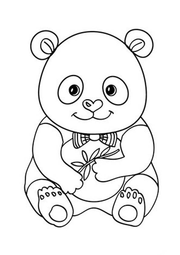 Coloring pages cute panda coloring pages for kids