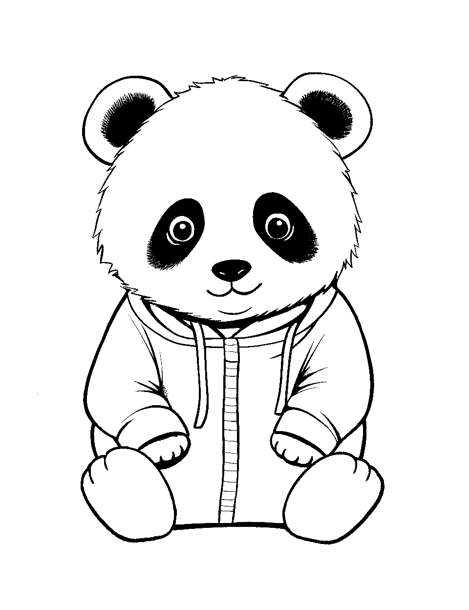 Panda coloring pages free printable sheets