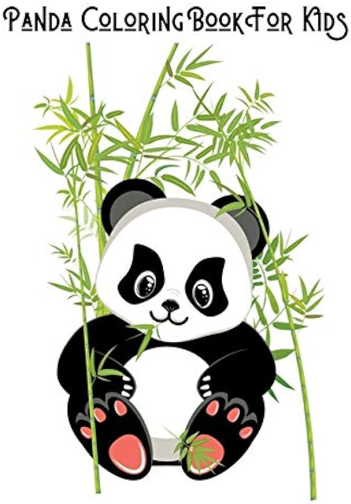 Panda coloring book for kids children activity book for boys girls age