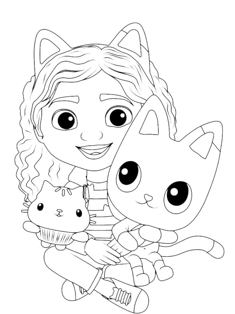 Gabbys dollhouse coloring pages