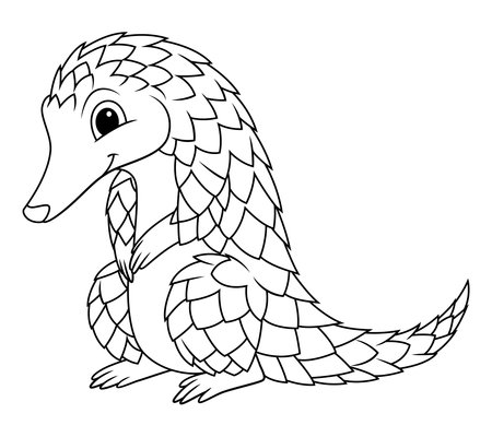 Pangolin stock vector illustration and royalty free pangolin clipart