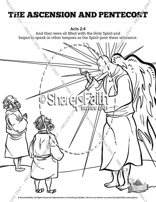 The ascension and pentecost bible mazes clover media