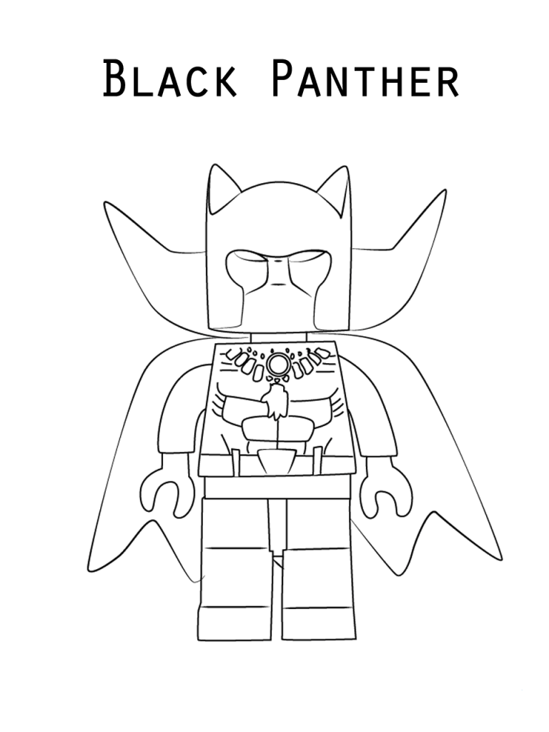 Black panther coloring pages