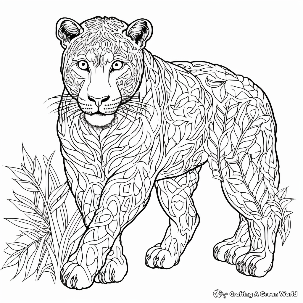 Panther coloring pages