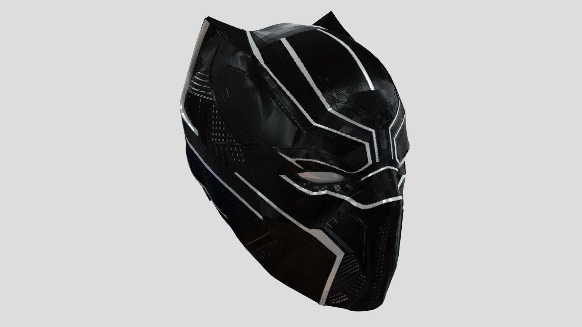 Black panther helmet