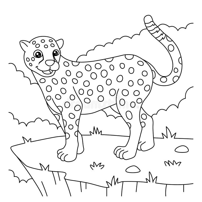 Panther coloring page stock illustrations â panther coloring page stock illustrations vectors clipart