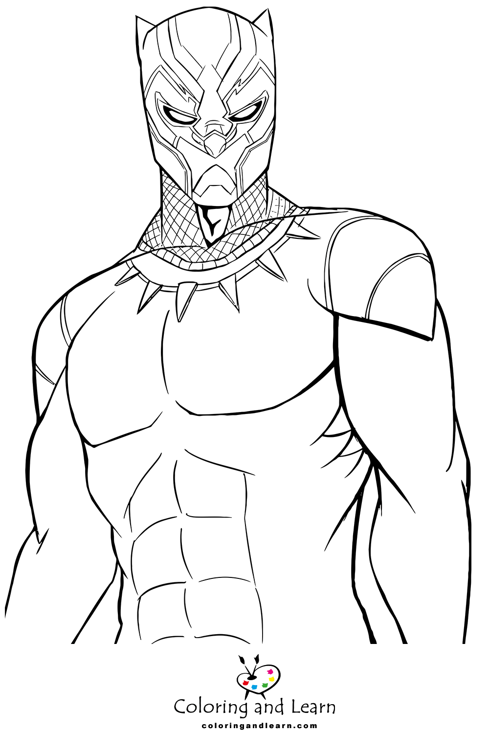 Black panther coloring pages