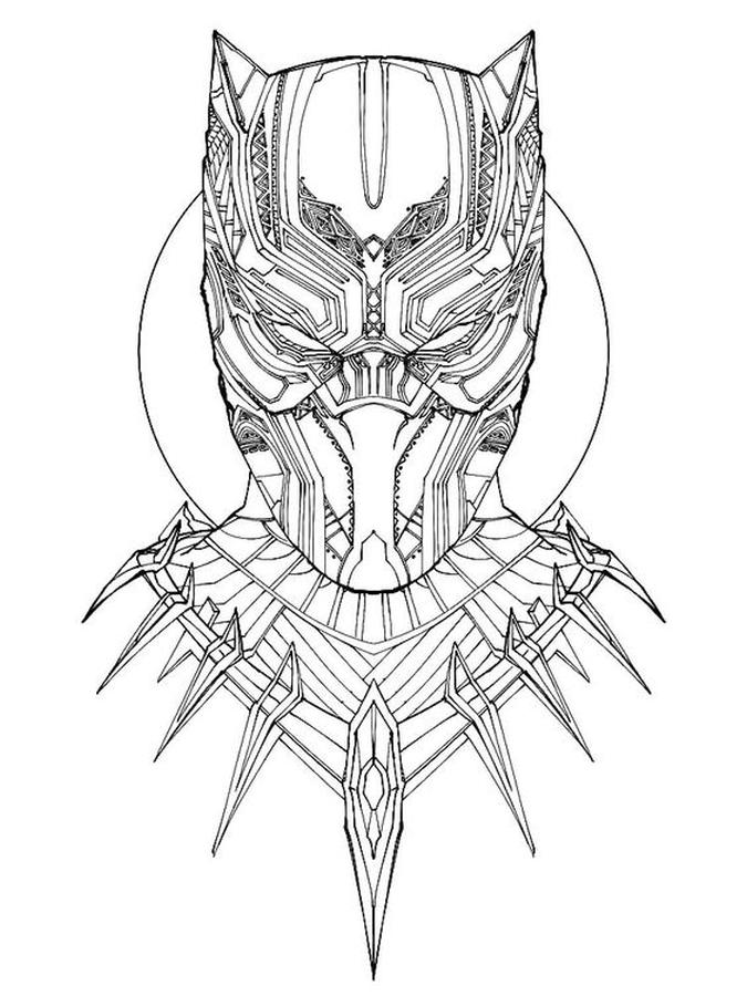 Get this free black panther coloring pages to print shp