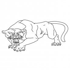 Printable panther coloring pages your toddler will love