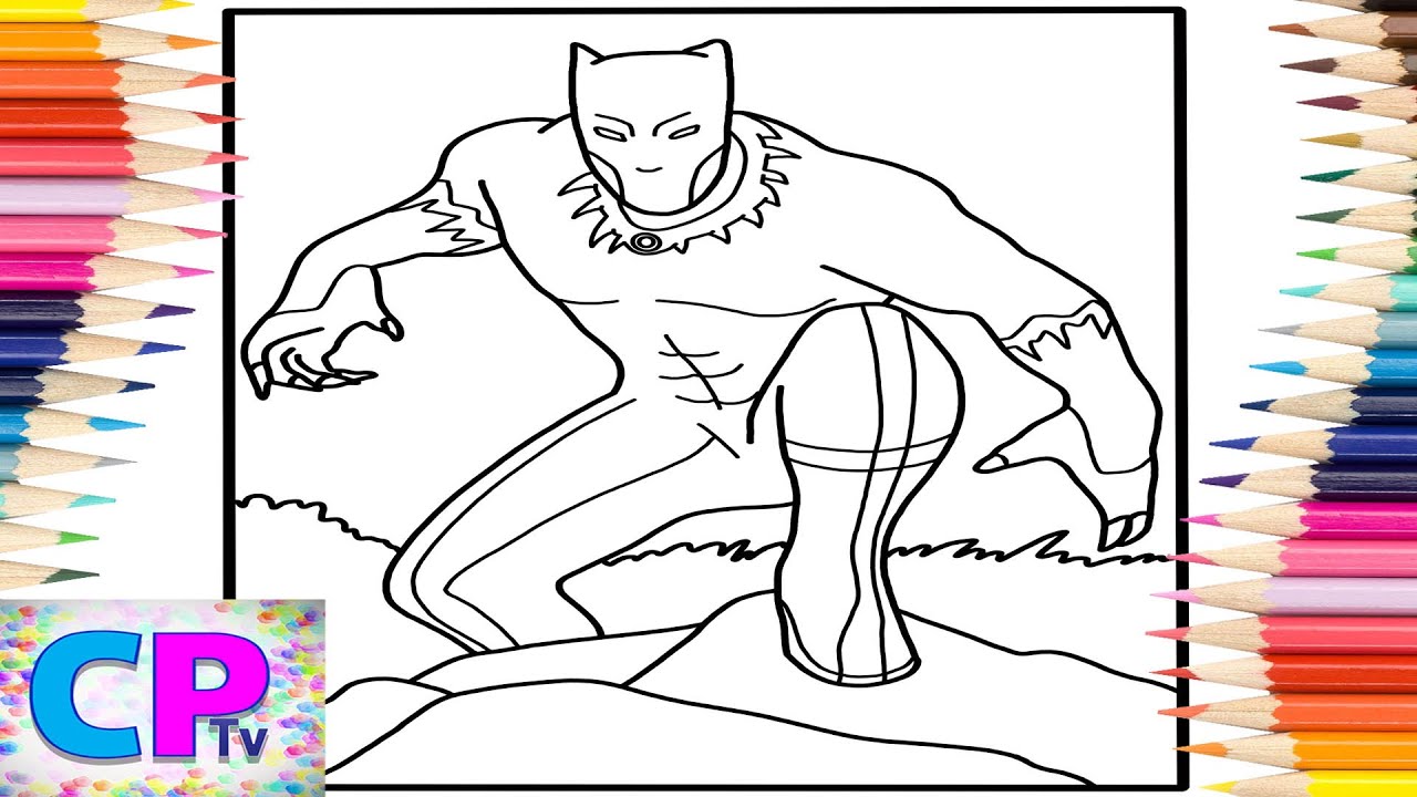 Black panther coloring pagesblack in the wildsyn cole