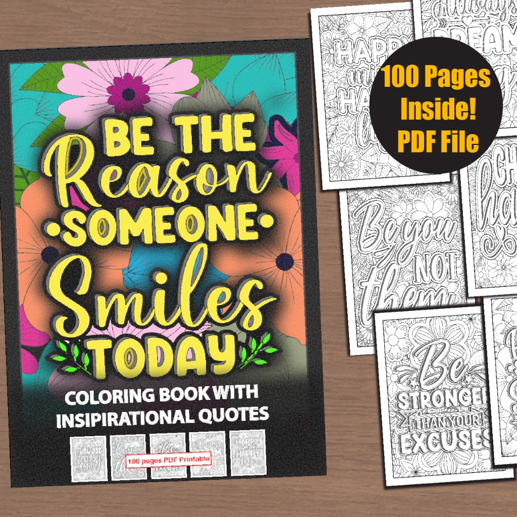Pdf inspirational quote coloring book malaysia