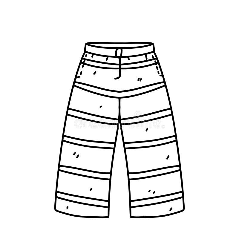 Pants coloring stock illustrations â pants coloring stock illustrations vectors clipart