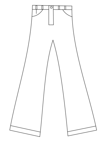 Pants coloring page free printable coloring pages