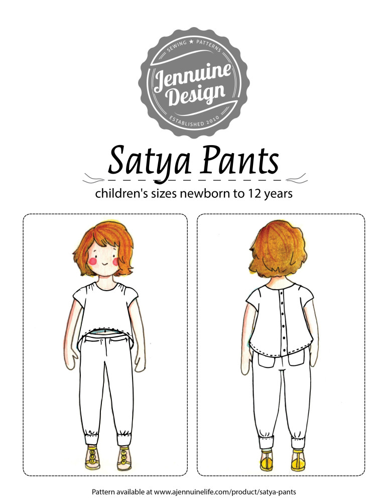 Satya pants coloring page