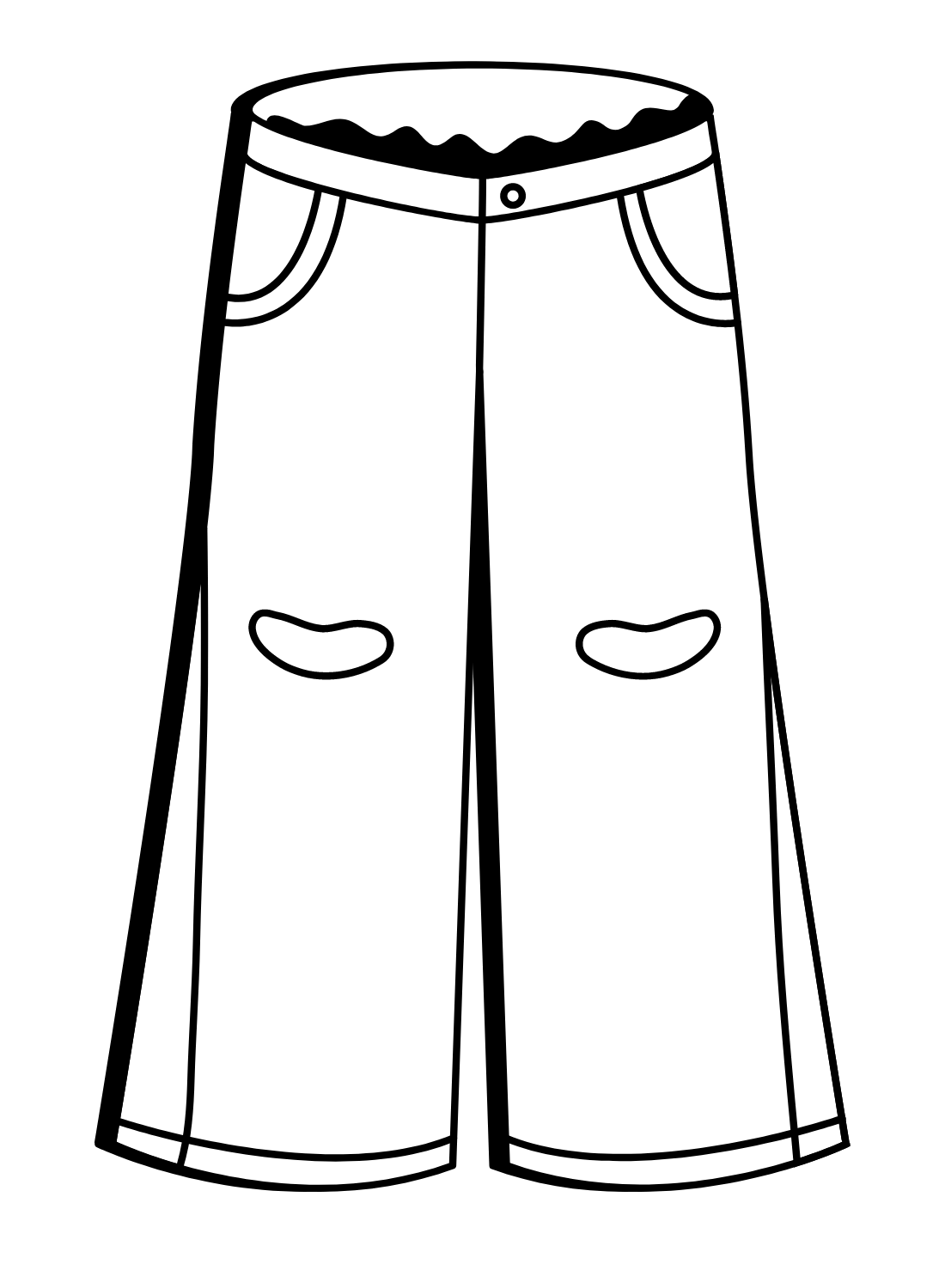 Pants coloring pages printable for free download