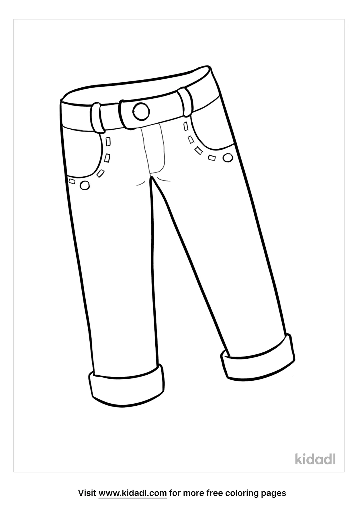 Free pants coloring page coloring page printables